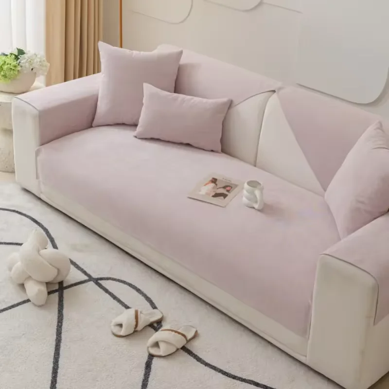 Four Seasons Universal Fabric Leather Sofa Cover Cover Anti-Cat Scratch Waterproof Anti-slip Diaper Sofa Cushion