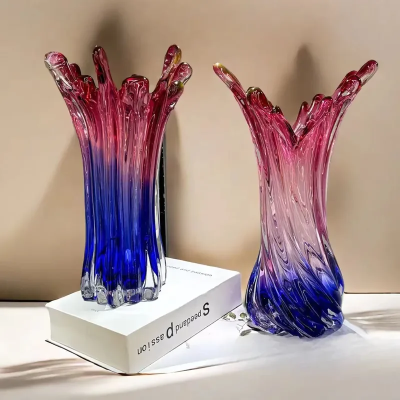 Large Glazed Ceramic Vase Modern Luxury Home Decor Flower Arrangement Ornament for Living Room Model House Art Display