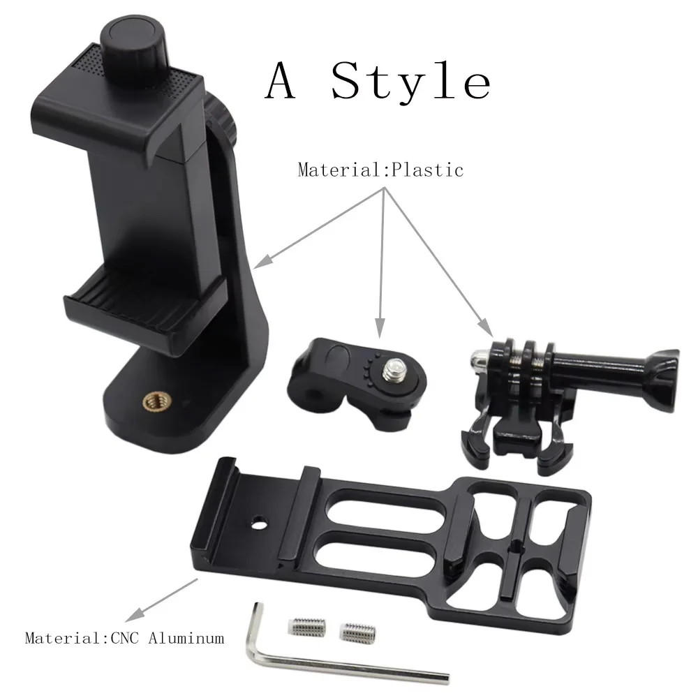 VULPO Tactical Gun Airsoft Pistol 20mm Picatinny Rail Mount Phone Sport Camera Holder For Iphone Cell Phones Gopro Sports Camera
