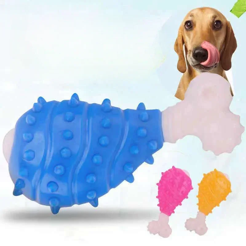 

Solid Rubber Chicken Leg Teeth Cleaning Dog Gnawing Toy Pet dogToys for samll dogs Supplies