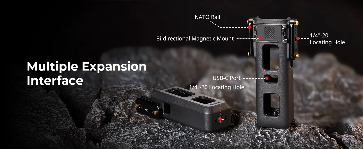 SmallRig Erweiterungsadapter-Käfig für DJI Osmo Pocket 4 Pro / 4 / 3 mit Bidirektionaler Magnethalterung für Action 6 Adapter 6006 – Detail 3