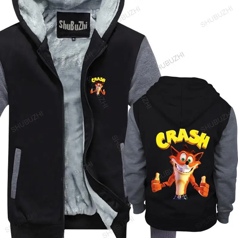 

Men thick hoodies pullover Crash Bandicoot Best Quality Costu warm hoody homme bigger size thick hoody male coat