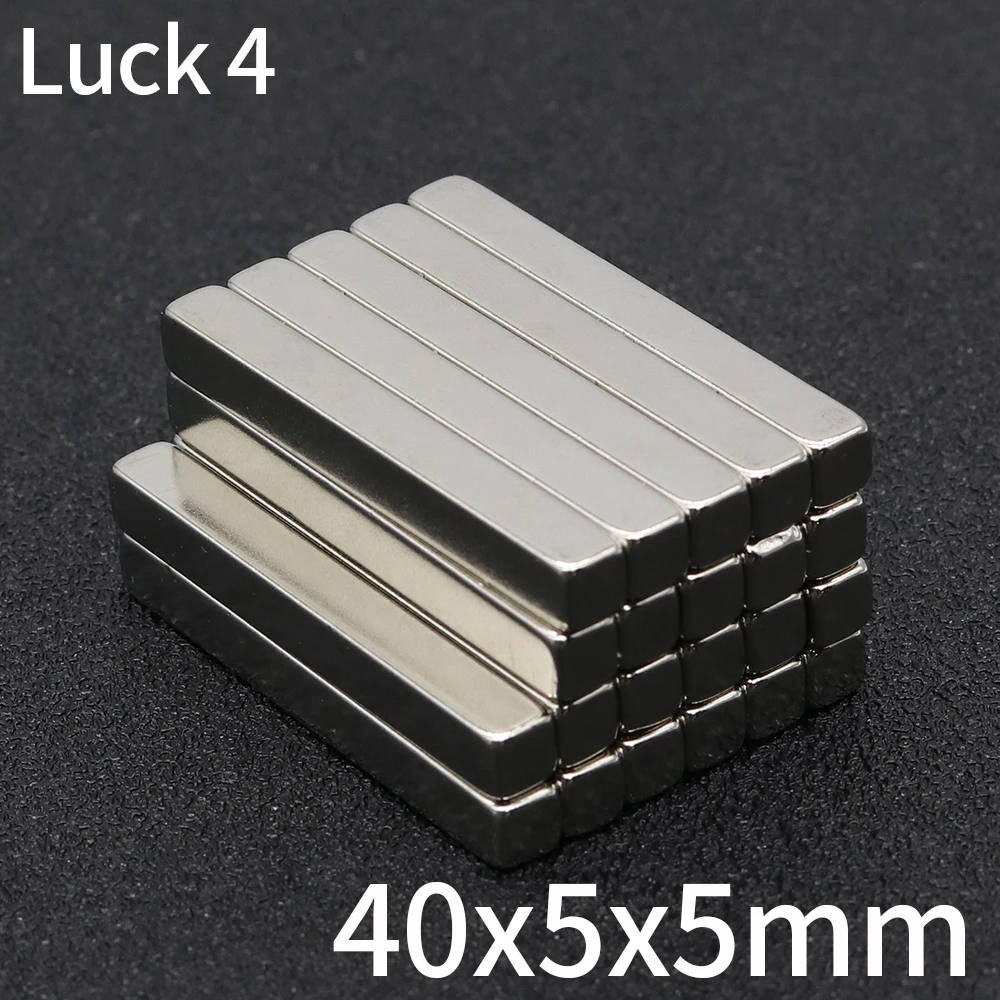 2/5/10/20/50Pcs Block Magnet 40x5x5 Neodymium Magnet N35 40mm x 5mm x 5mm Permanent NdFeB Super Strong Powerful Magnets