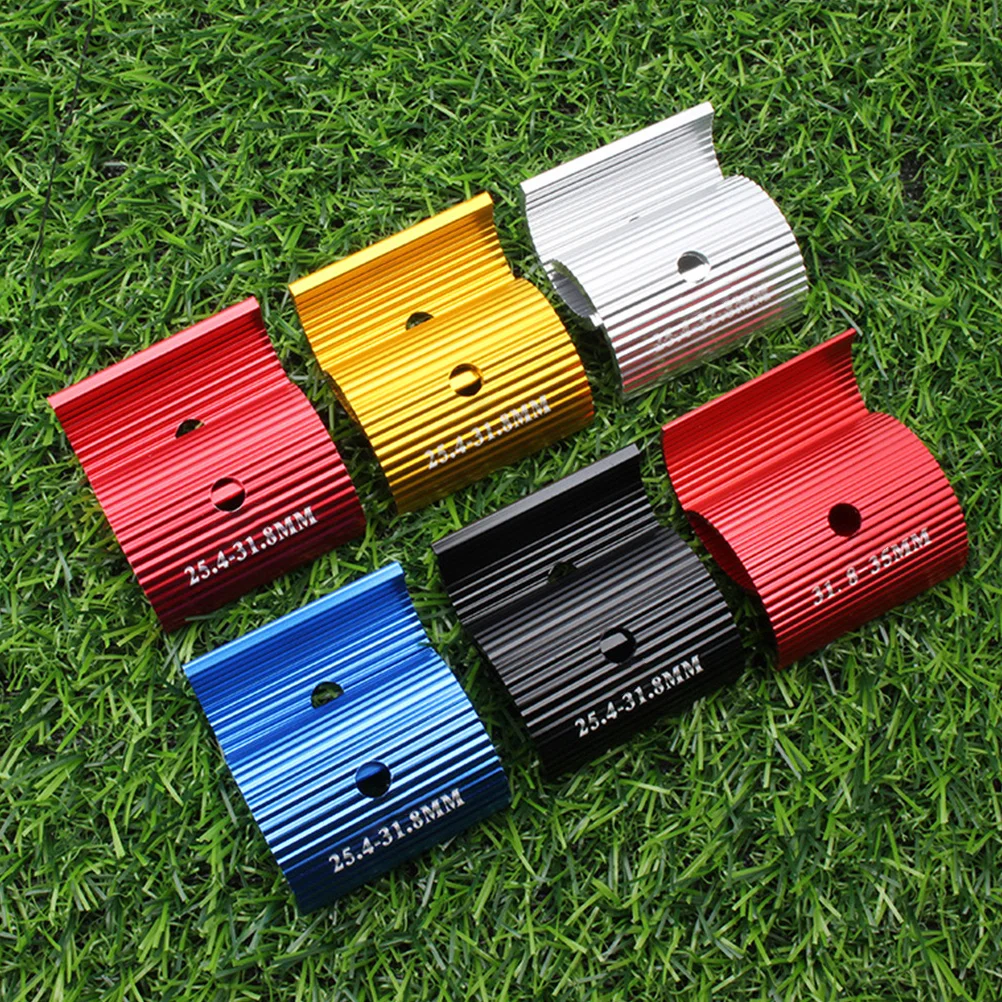 

2Pcs Bike Handlebar Adapter Aluminum Alloy Conversion Sheet for Handlebar Diameter Adjustment Tough High Strength Not Breakable