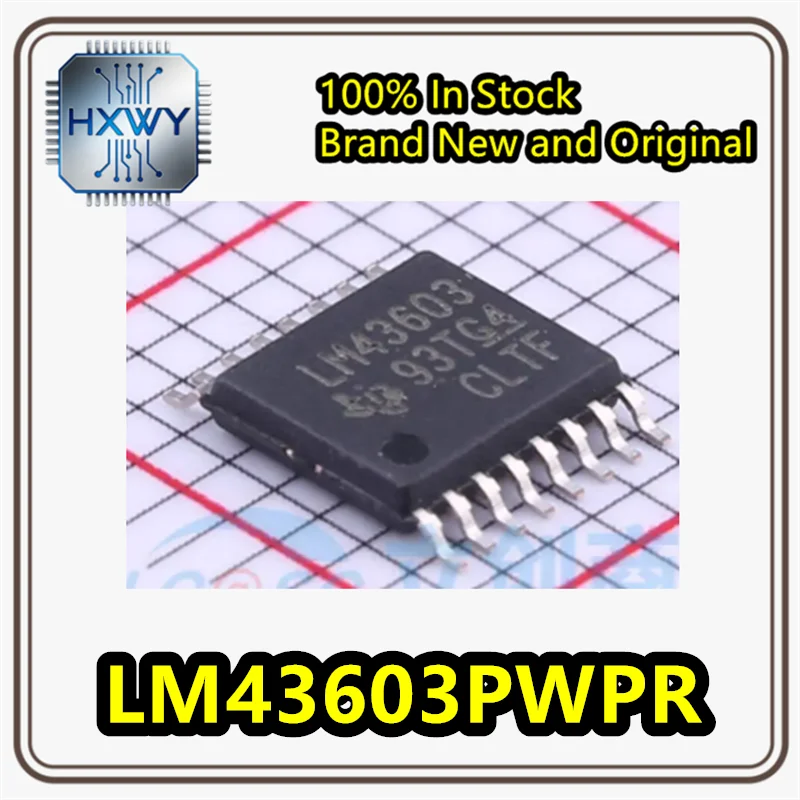 (5/20 pieces) LM43603PWPR LM43603 TSSOP-16 DC-DC power supply chip IC brand new original in stock.
