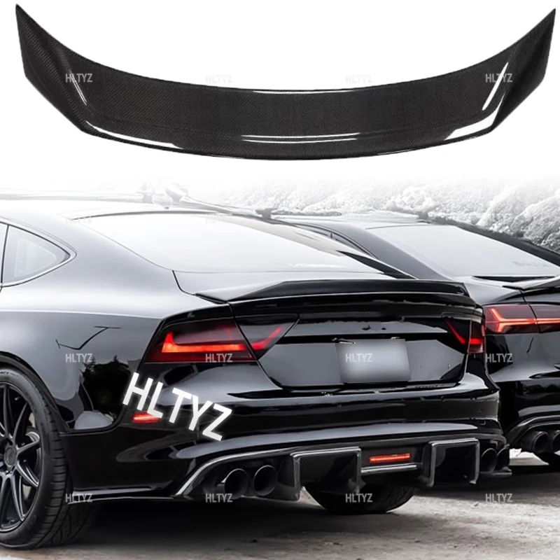 

Suitable for Audi A7 S7 RS7 trunk high-quality carbon fiber/black rear wing spoiler AR type body diversion kit