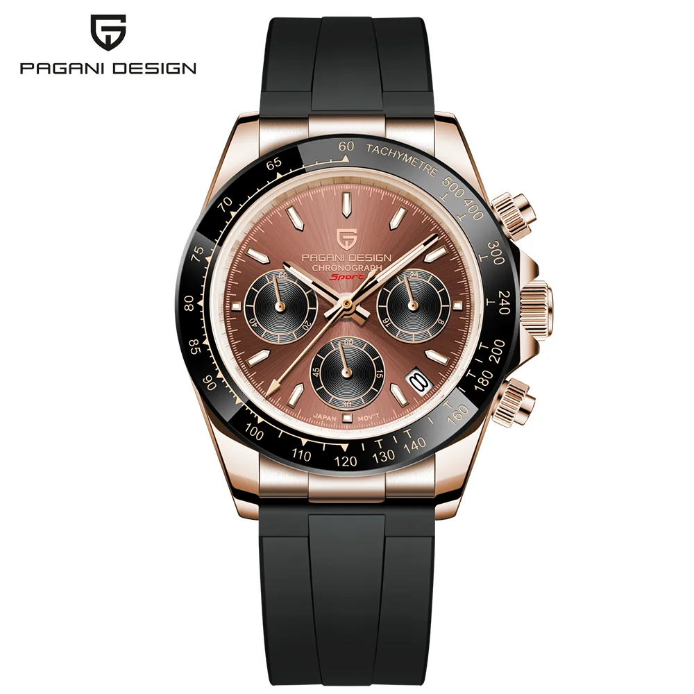 PAGANI DESIGN Luxury Men's Watch Quartz Men's Business Watch Top Brand Luxury Waterproof Men's Chronograph VK63 Reloj Hombre image 3