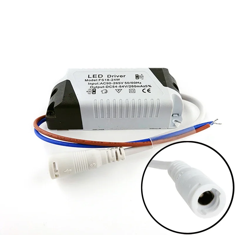 3W-24W AC90-265V LED Driver Constant Current 240-270mA LED Driver Plastic Shell Lighting Transformers For LED Lamp