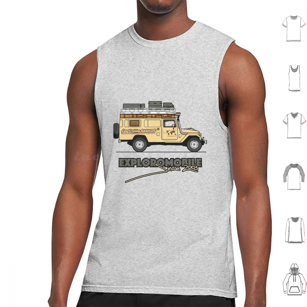 Exploromobile Tank Tops Vest Sleeveless Landcruising Landcruising Adventure Every Mile Tells A Story Since 2003 Fj40 Bj45 4x4