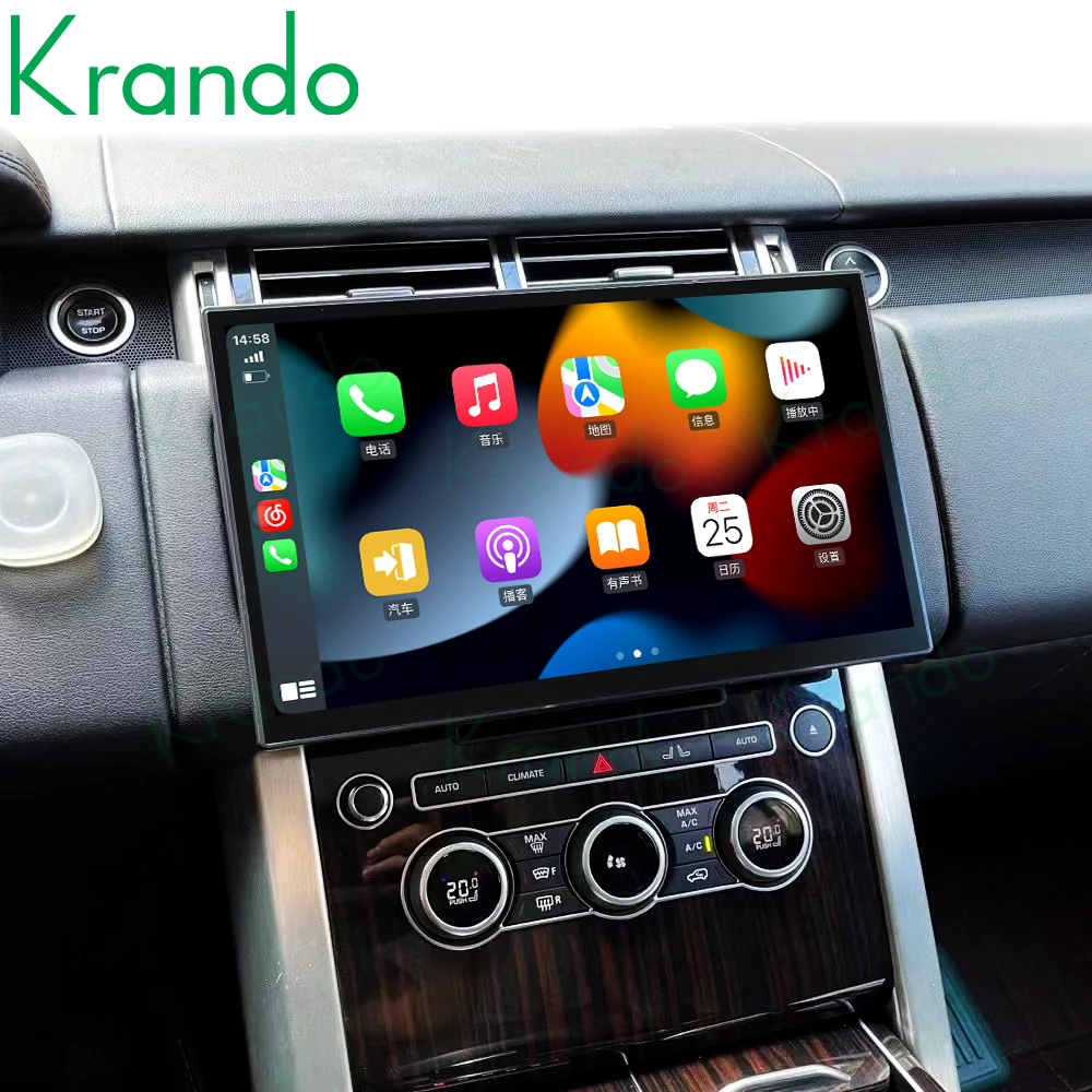 

Krando Android 13,3-дюймовый автомобильный радиоприемник для Land Rover VOGUE Sport 2013-2018 Беспроводной Carplay Экран Навигация GPS 4G Sim Wi-Fi