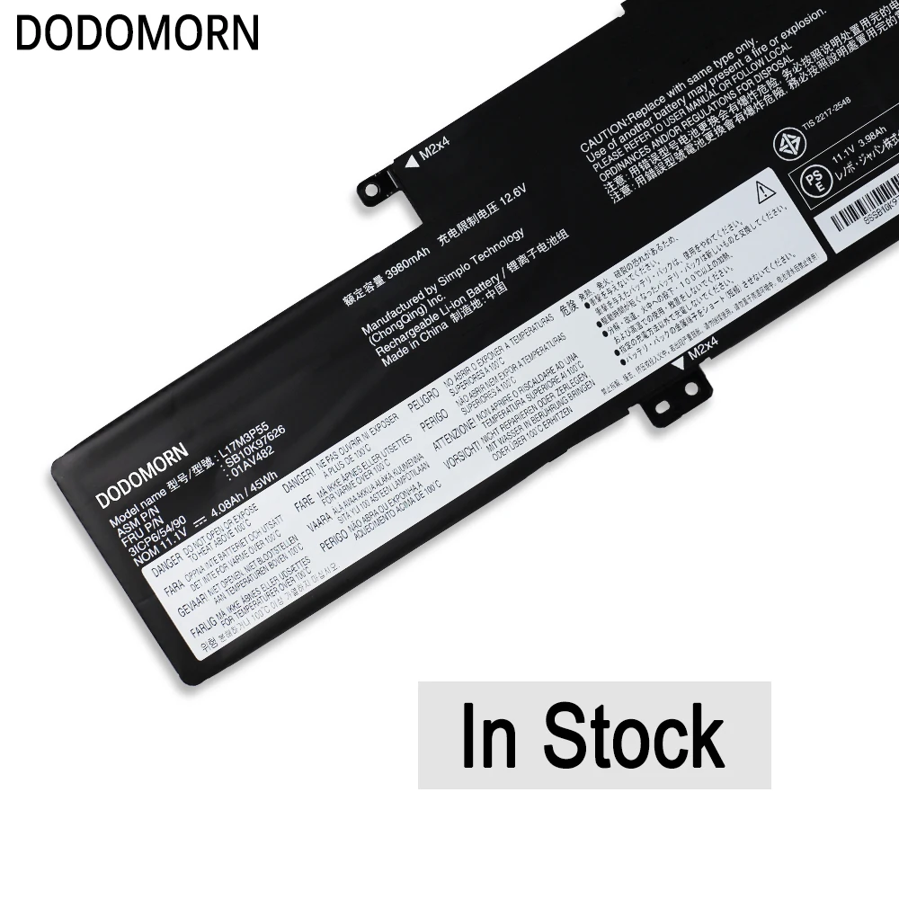 Bateria do portátil para lenovo thinkpad s2, l17m3p55, l380, l390, ioga série s2, série 01av481, 01av483, l17l3p53, l17c3p53, l17c3p53, novo