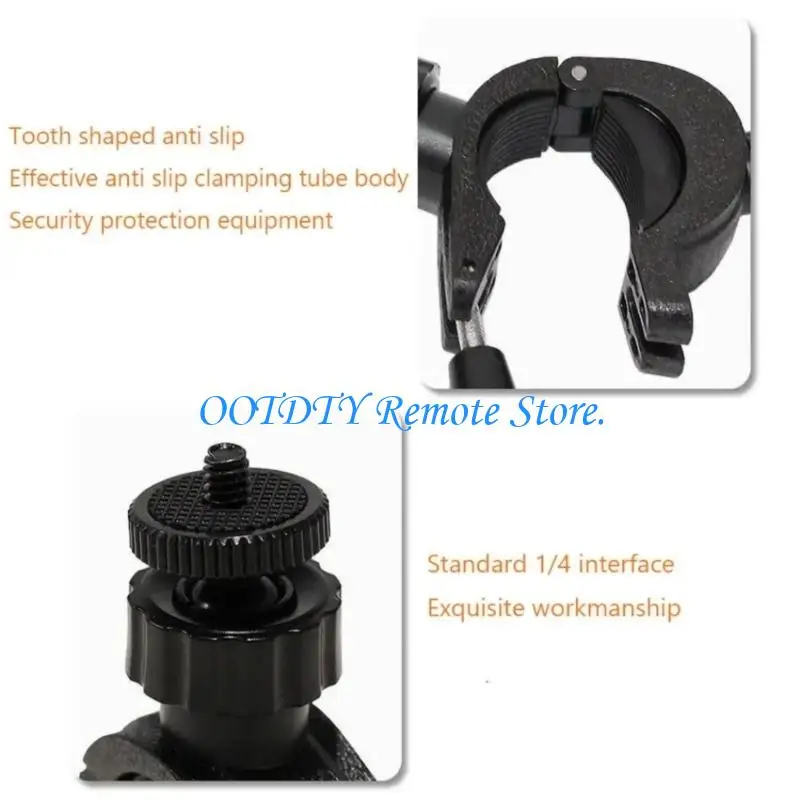 Voice Holder Clamp Mount Accessory with Adjustable Locking Stand Connection and Lightweight ABS Build for Recording Tables