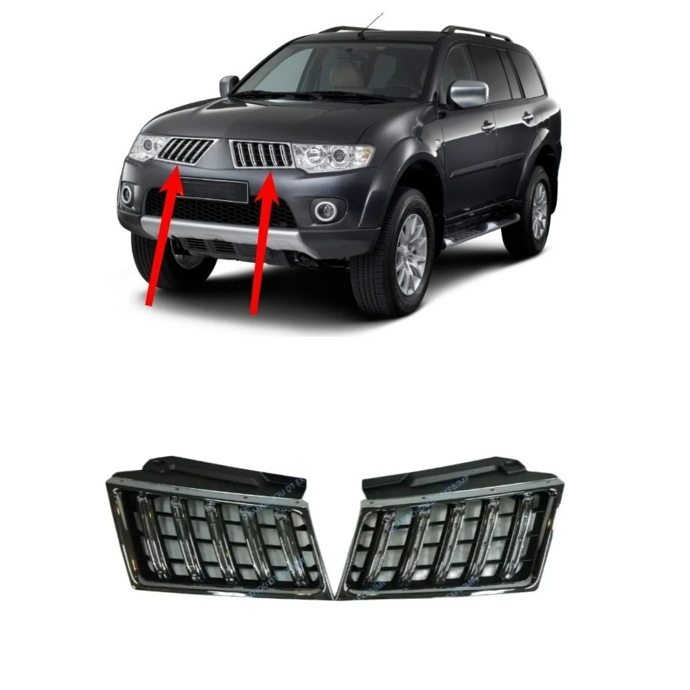 

1 Piece Front Grille For Pajero Sport Bumper Net For Montero Sport Grille 7450A868 7450a414 Second Generation L200 Triton