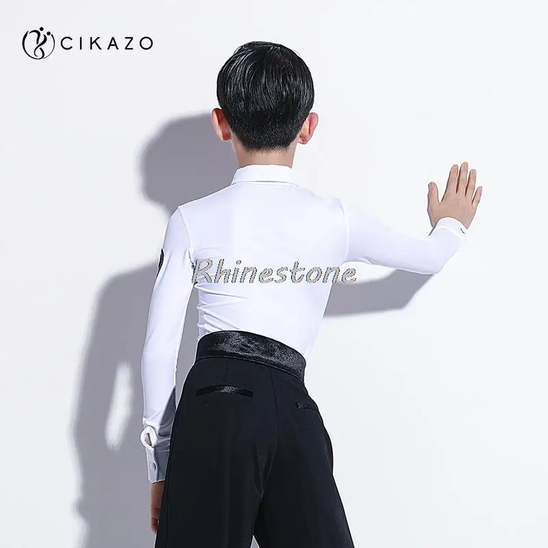 Customizable Boys' Latin Dance Competition Clothing Top High-end Grading Regulations Men's