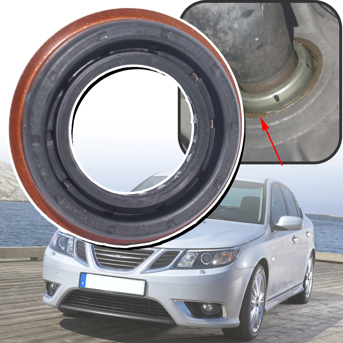 

Drive Shaft Oil Seal Drivetrain For Peugeot Boxer Saab 9-3 YS3D 9-5 YS3E Driveshaft Gearbox Axle Ring 312161 Car Accessories