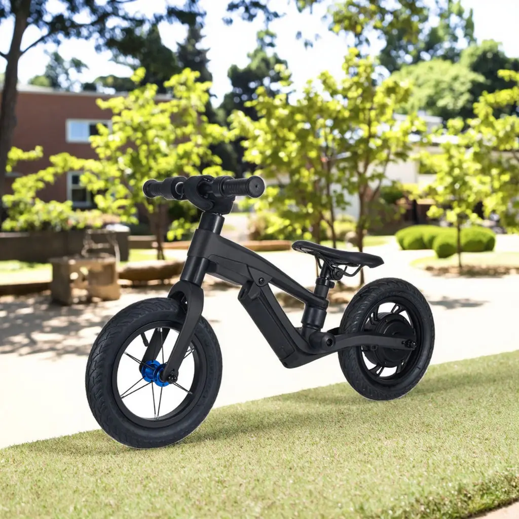 JIT-bicicleta eléctrica de la suciedad de 12 pulgadas, bicicleta de equilibrio de una sola velocidad para niños, juguete alimentado por batería de litio para montar