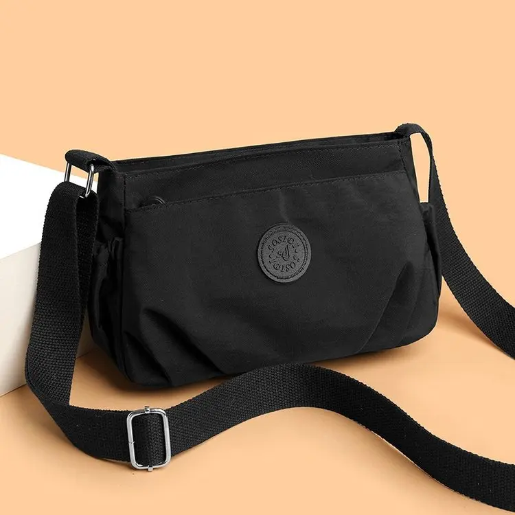 Casual Oxford Cloth Crossbody Bag Multi-Layer Large Capacity Single Shoulder Travel Ladies Bag Fashionable Phone Case for Women