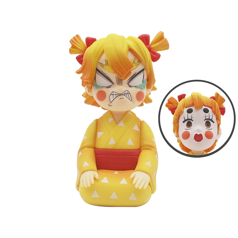 Kamado Tanjiro Agatsuma Zenitsu Hashibira Inosuke Anime Figuur Creatieve Figuur Model Decoratie Ornamenten Speelgoed Verrassing Gift