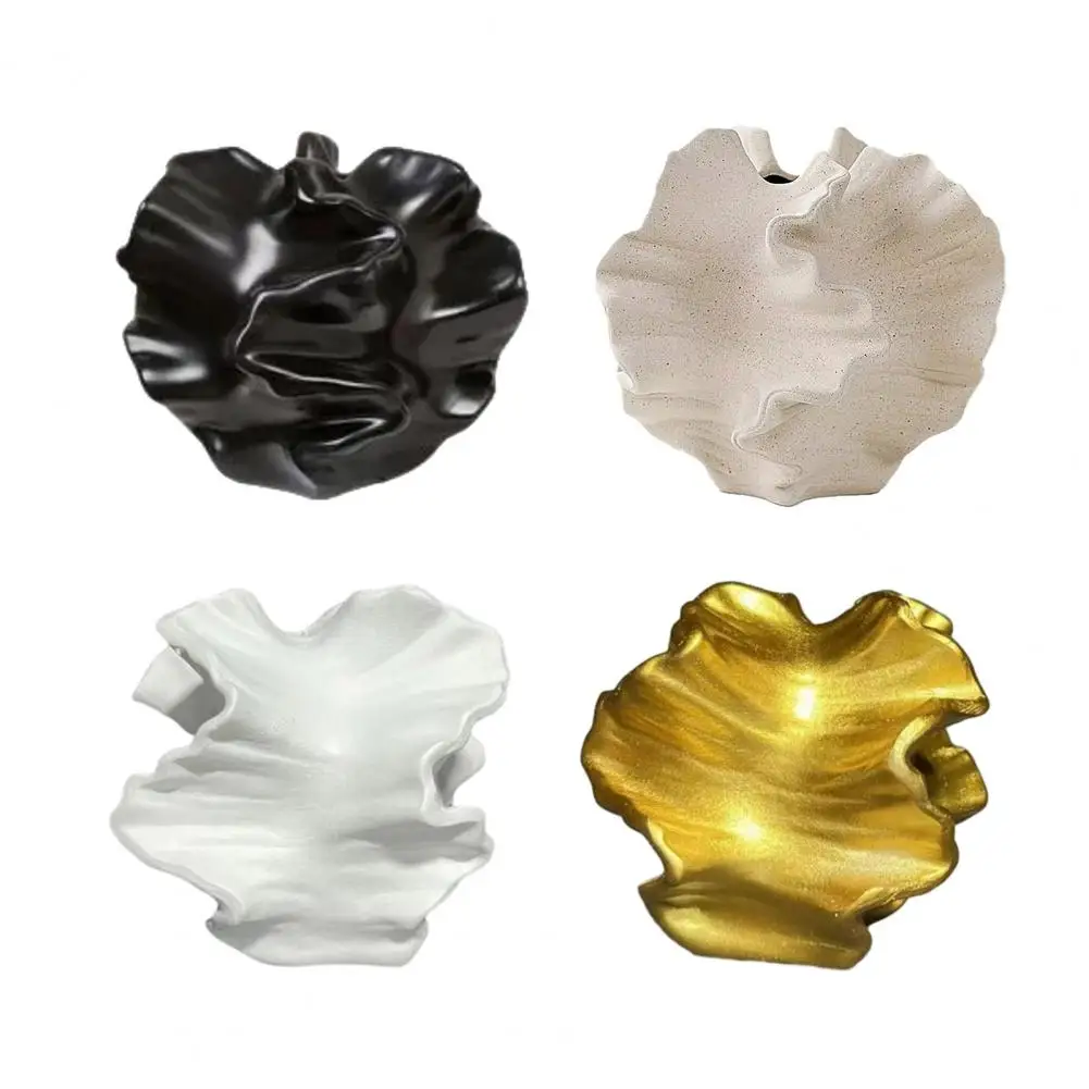 

Unique Decorative Vase Floral Inspired Resin Contemporary Flower Pot for Home Office Wedding Dining Table Decor