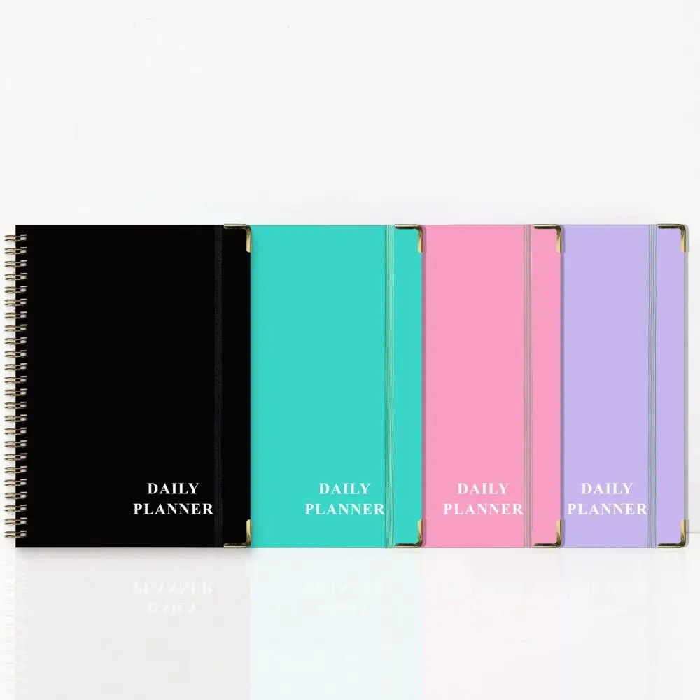 

English Coil Ring Binder Notebook 2025 12 Months A5 Agenda Notebook Taking Notes Time Organizer 2025 Schedule Planner Notepad