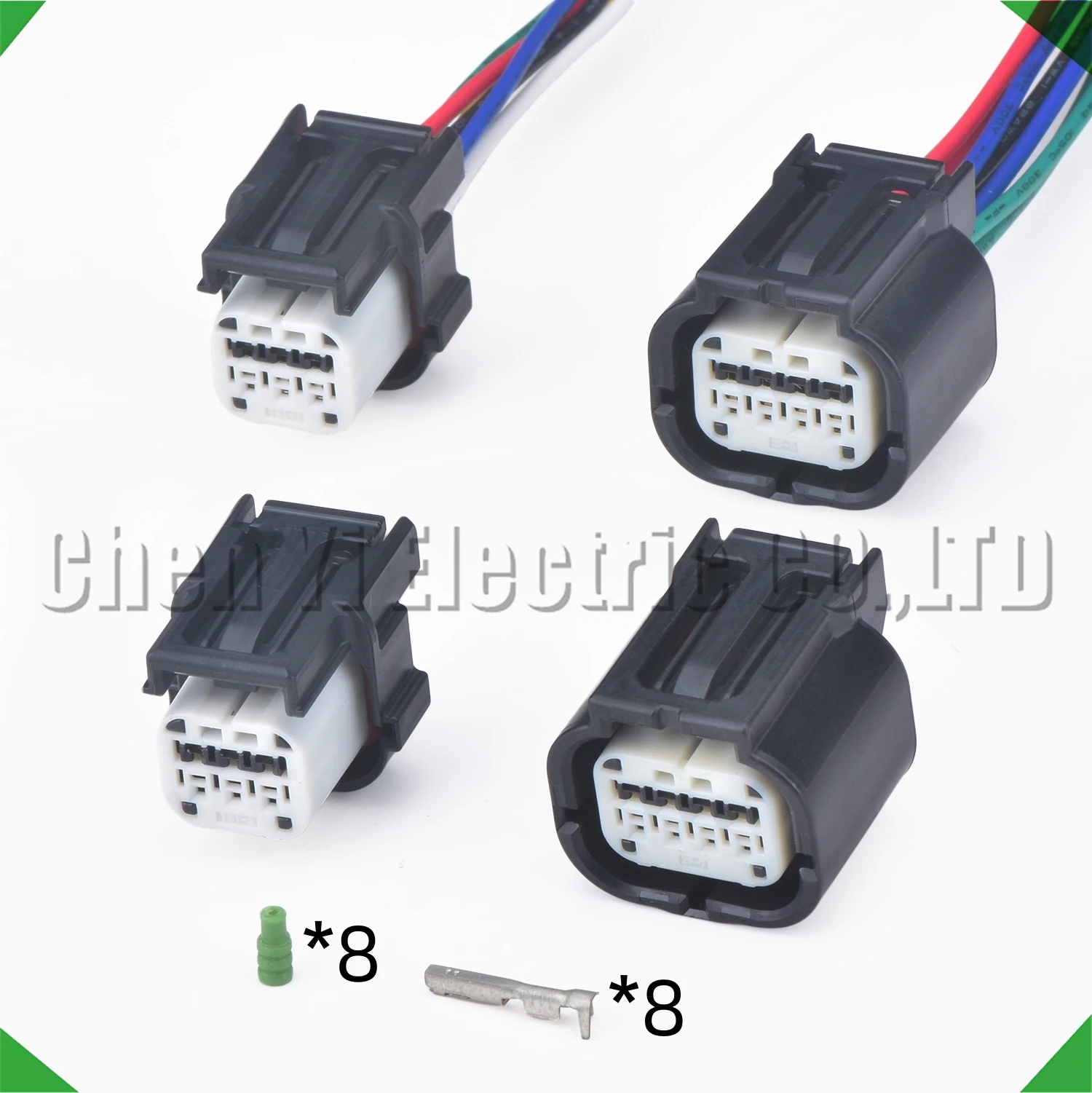 

6 8-контактных автомобильных разъемов, противотуманные фары, модуль волнового радара ACC, жгут проводов, вилка 7289-9553-30 7298-2755-30 для Honda Accord CRV