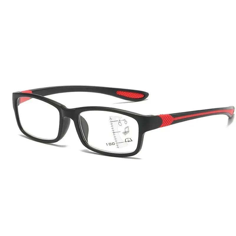 Progressive Multifocal Glasses Men Women Sports TR90 Frame Reading Glasses Unisex Classic Square Near Far Presbyopia Eyeglasses