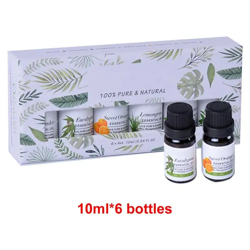 Aroma therapie öle setzen natürliche ätherische Öle für Diffusoren Aroma therapie 6 Stück 10ml Aroma therapie öle für Diffusoren häusliche Pflege