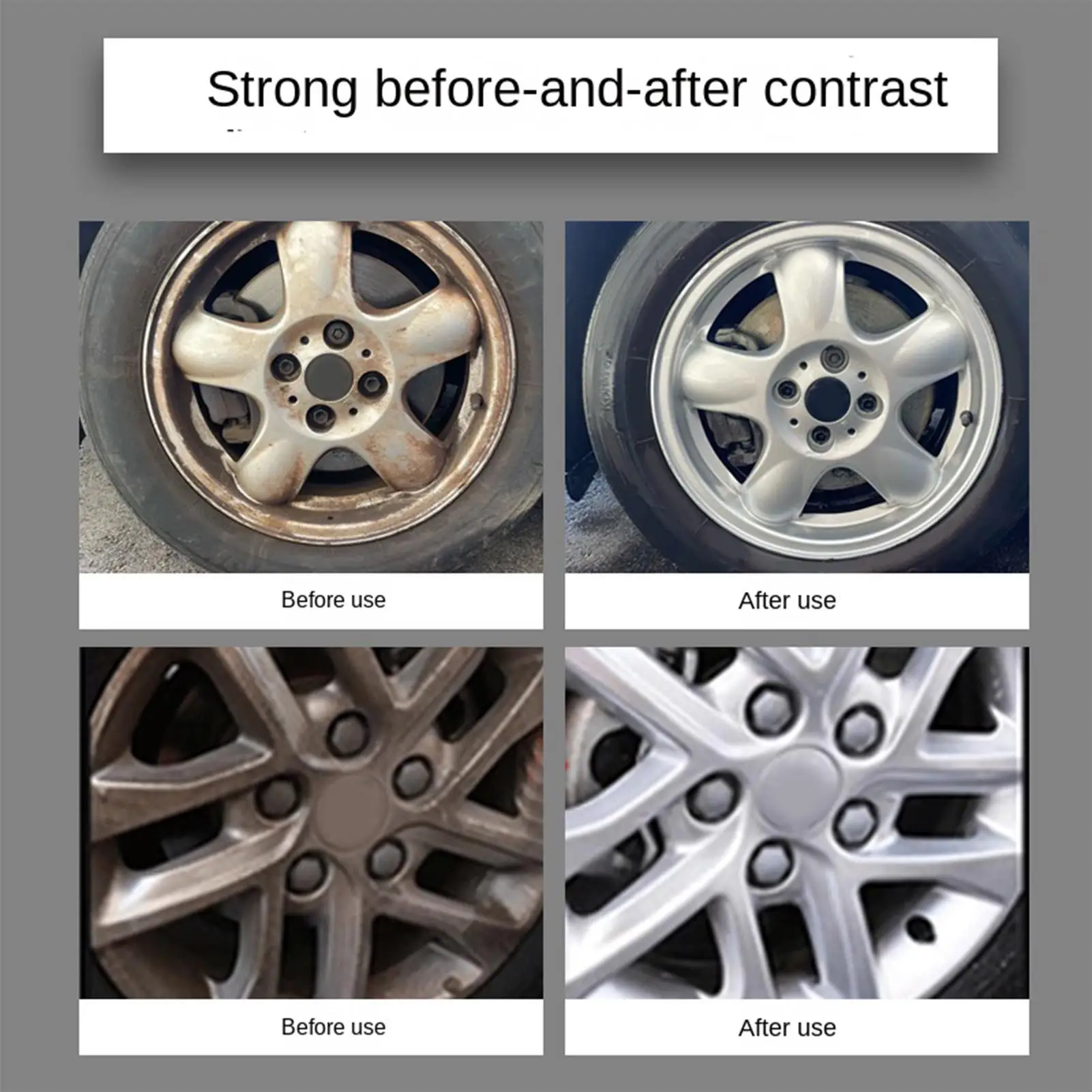 Rust Remover Spray For Metal 120ml Deep Cleaning Multi-Functional Car Detailing Rust Dissolver Spray For Wheel Hubs Motorcycle