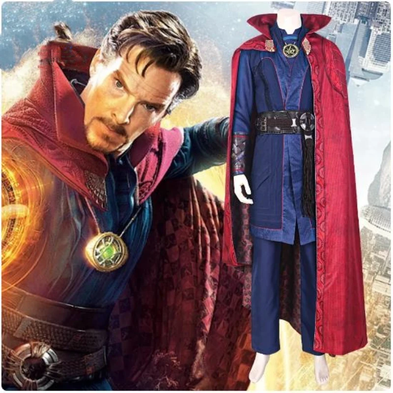 Dr. Stephen Cosplay Superhero Strange in the multitverse of Madness Cape outfit Halloween Carnival Doctor Stephen Costume