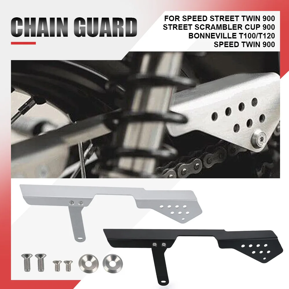 

For Speed Street Twin 900 Street Scrambler Cup 900 Bonneville T100/T120 Speed Twin 900 Chain Wheel Protection Cover Chain Cover