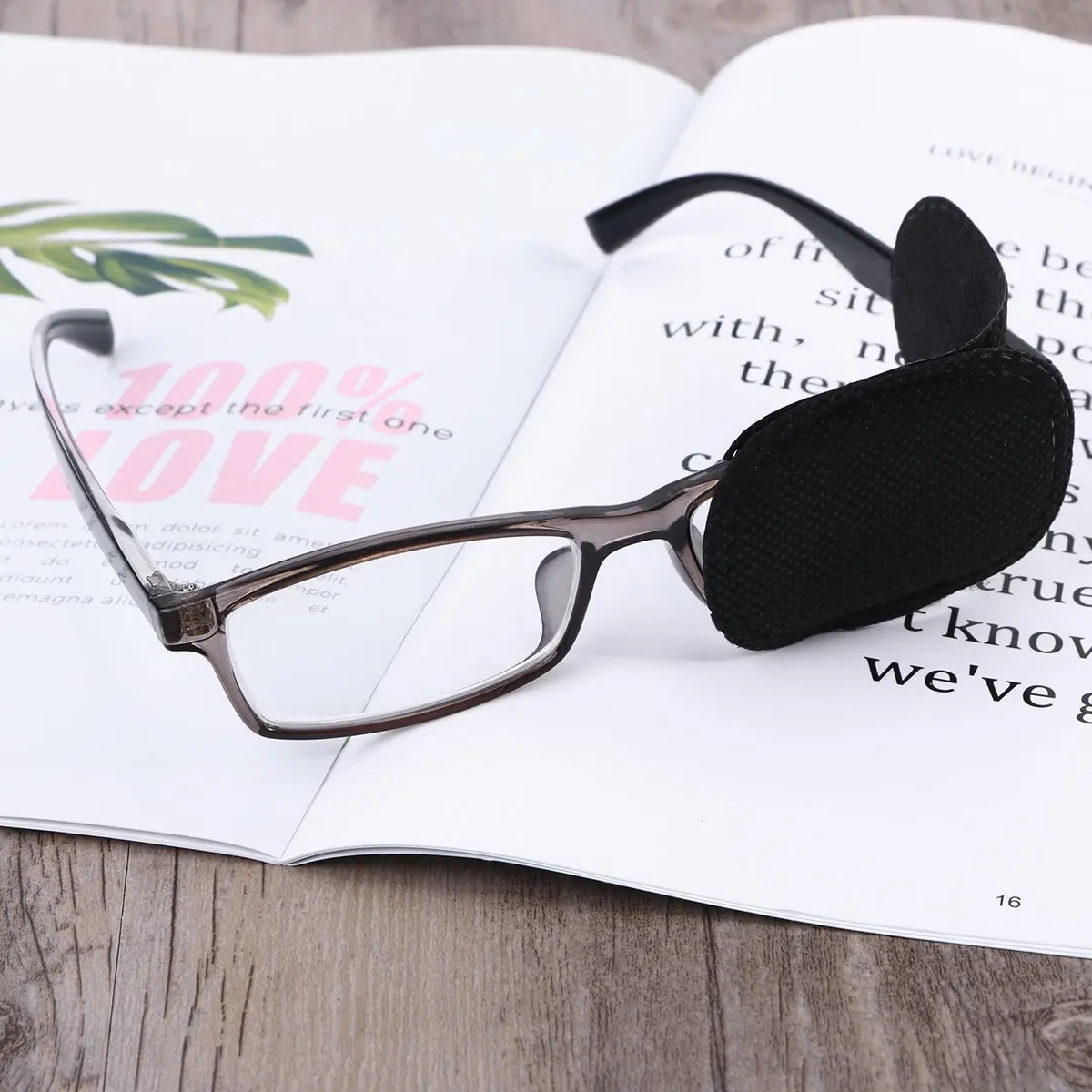 12 pezzi benda per gli occhi benda per gli occhi nera per occhiali per occhielli pigri Amblyopia strabismo per bambini