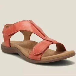 Casual Women Sandals Buckle Open Toe Summer Arch of Foot Sandals Vintage Wedge Slippers Platform Beach Sandals