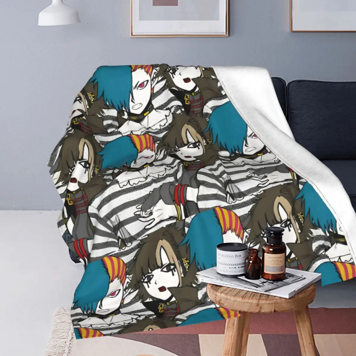 Your Turn To Die Reko Yabusame Alice Yabusame Blanket Flannel Awesome Warm Throw Blanket for Bed Sofa Autumn/Winter