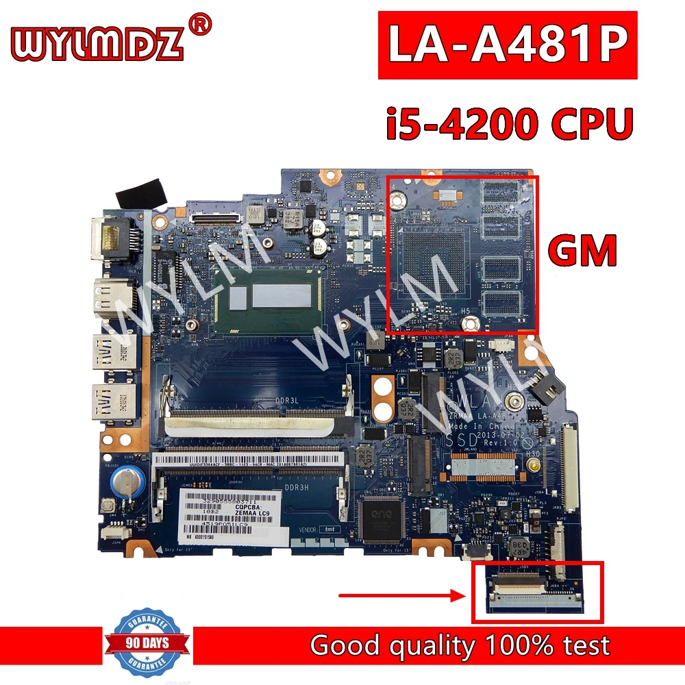 ZRMAA LA-A481P with i5-4200U CPU Mainboard For Toshiba Satellite E45 E45T E55 U45 U40 M40-A U40T-A Motherboard