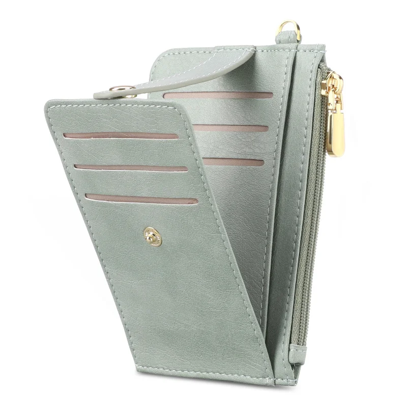 Western Large Capacity RFID Blocking Multi Card Slots PU Leather Women Wallet Zipper Multifunctional Coin Purse for Ladies