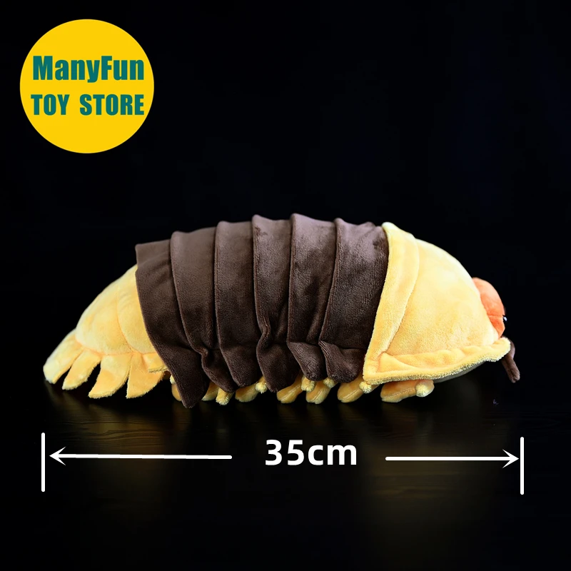 Realistico Pillbug Alta Fedeltà Roly Poly Peluche Realistico Woodlouse Peluche Sow bug Peluche Pillola Bug Simulazione Bambola