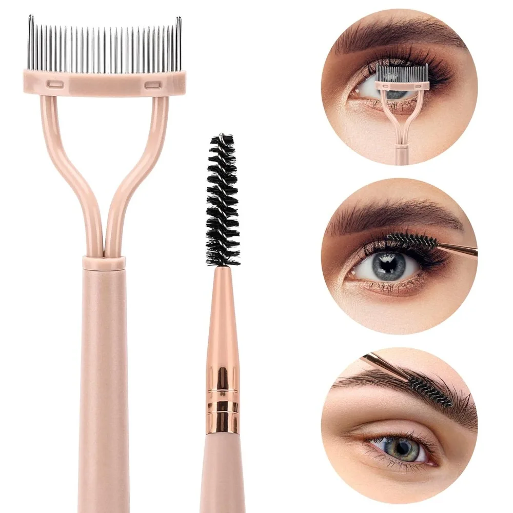 Grzebyk do rzęs Separator do rzęs Aplikator do tuszu do rzęs Szczoteczka do rzęs Separator do rzęs Grzebieniowy narzędzie do kosmetyków z łukowatym kształtem