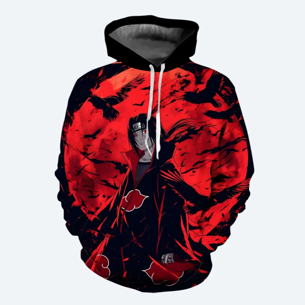 Akatsuki Boys and Girls Hoodie Kakashi Men's Hoodie 3D Printing MINISO Pullover Naruto Men's Hoodie Oversized Men's Clothing