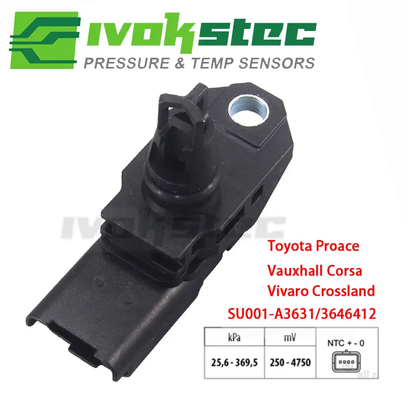 

SU001-A3631 Intake Air Temperature Sensor For Toyota Proace 1.6 2.0 D4d Vauxhall Corsa Vivaro Crossland Mokka Combo Mk4 3646412