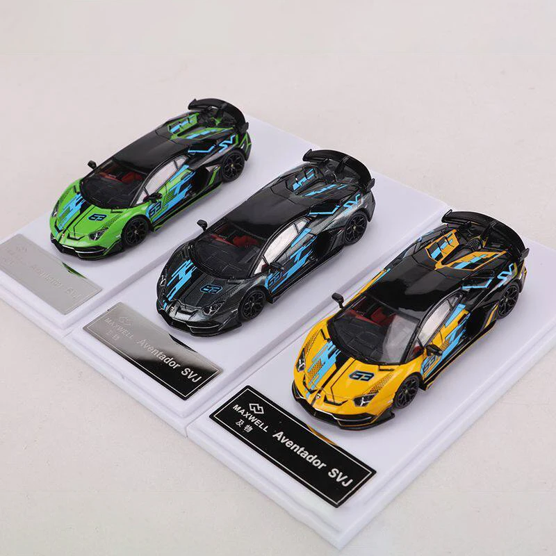 maxwell-1-64-アヴェンタドール-svj-合金製ダイキャストカー＆車両カーモデル-ミニチュアスケールモデルカー-コレクションギフト用