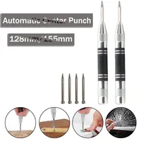 128/155mm Automatic Center Punch General Woodworking Glass Metal Drill Press Adjustable Spring Loaded Hole Punch Hand Tools Sets