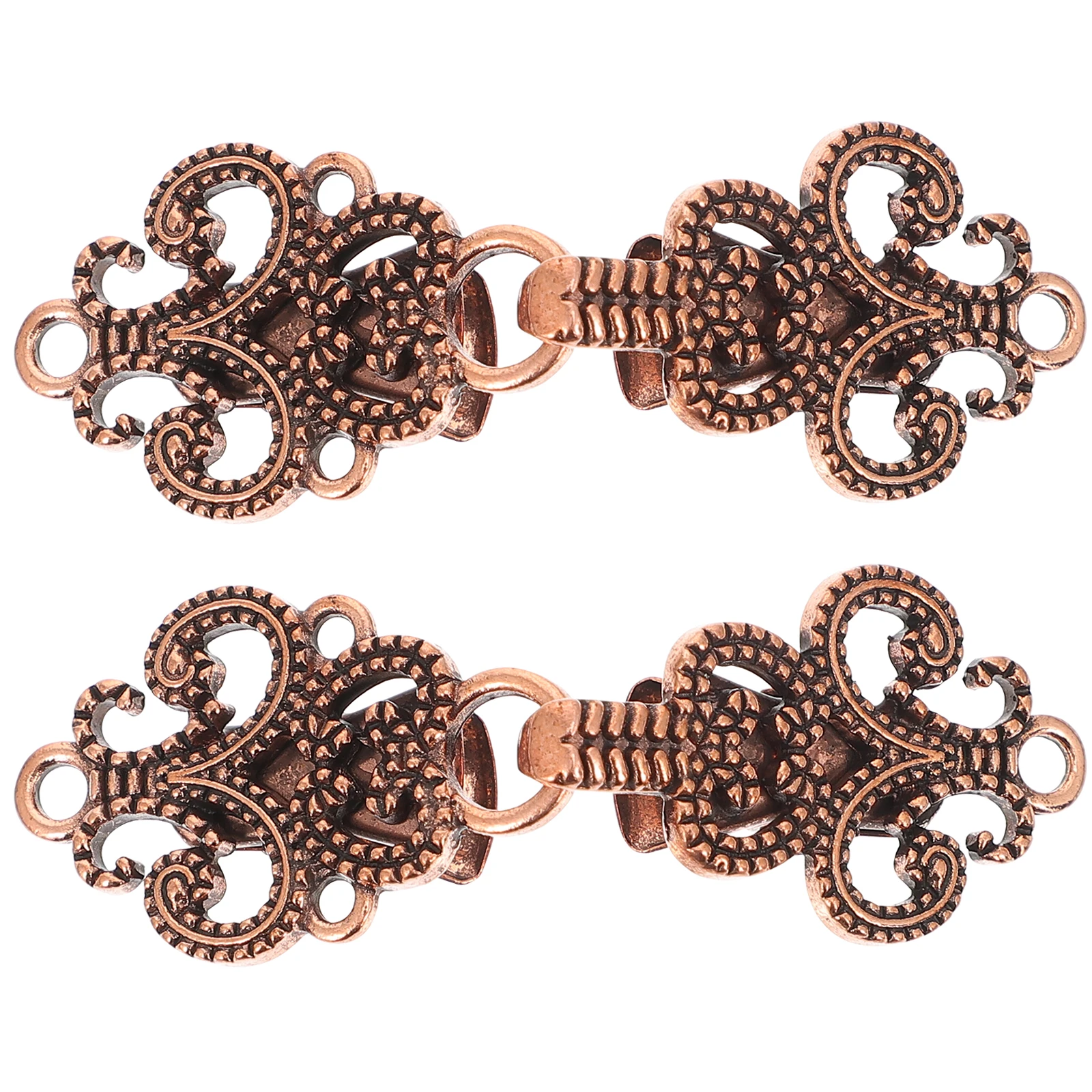 2 paia di fermagli per colletto a mantella con clip per scialle vintage per donna Elegante chiusura per cardigan Spilla per mantello retrò liscia adatta per appuntamenti di nozze