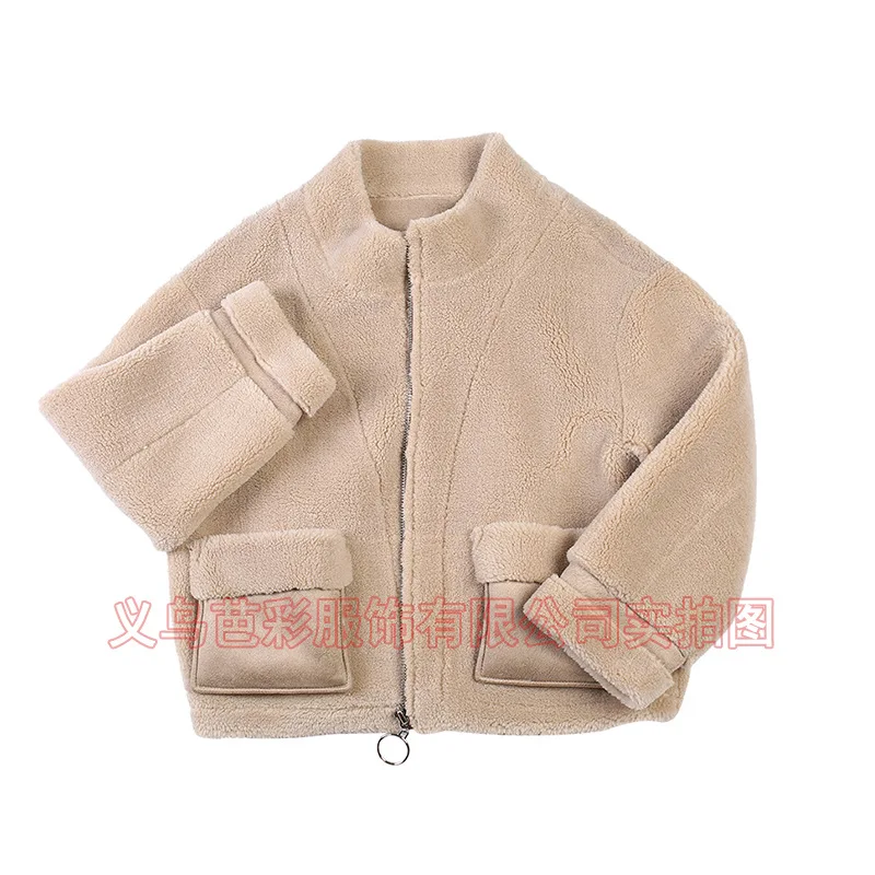 Ba Cai, The New Domestic Winter Fur Coat for Women's 2019 Korean Version of Granular Sheep Shearing Coat with Integrated Fur