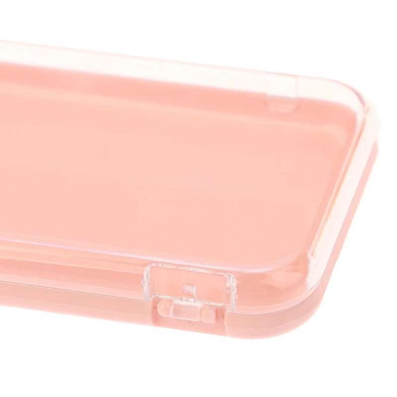 Rechteckige, transparente Kunststoff-Schmuckschatulle, Aufbewahrungsbox für Press-On-Nägel mit Deckel, Display-Organizer für künstliche Nägel, Salon-Organizer-Behälter – Detail 17