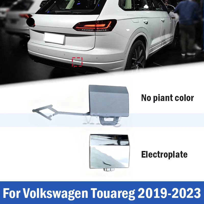 Rear Bumper Trailer Hole Covers For Volkswagen Touareg 2019-2023 Rear Trailer Cap Bumper Traction Towing Cap Hook Cover