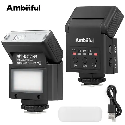 Ambiful AF10 Mini Camera Flash Speedlite On-top Flashlight For Sony Canon PENTAX Nikon FUJIFILM OLYMPUS