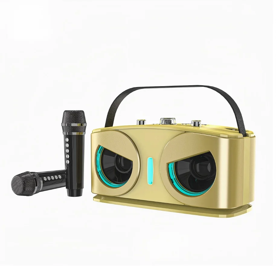 SD306 Karaoke Wireless Portable Bluetooth Speaker With Microphone Subwoofer Machine Powerful Sound Box Music Portable Audio Set