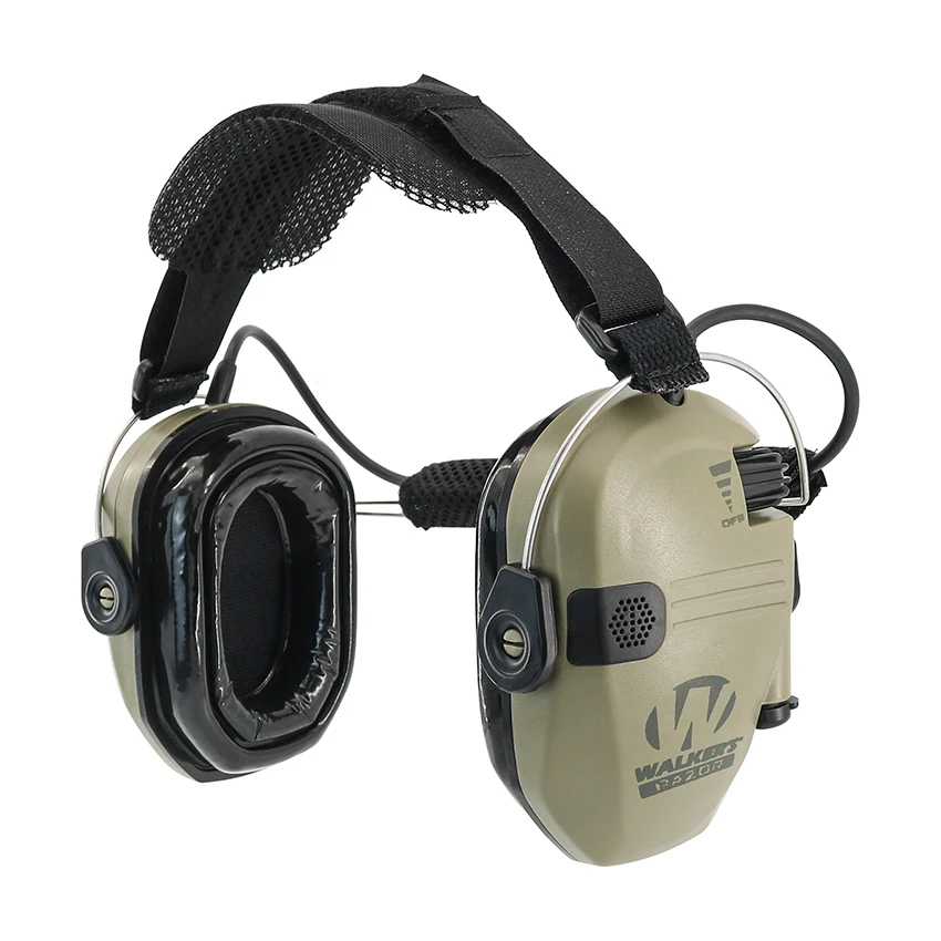 Adaptador de orejeras de tiro para Walker's Razor Tactical headphone, protección activa para los oídos, Airsoft electrónico, tiro, caza