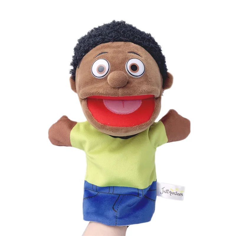 Muñeco de peluche suave familiar para papá, mamá, hermano, hermana, muñeco de peluche de cosplay, juguetes educativos para bebés, marioneta de mano