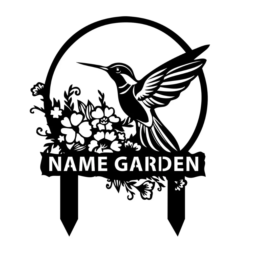 Exclusive Custom - Crafted Hummingbird Garden Stake. Personalized, Ideal for Outdoor Gardens. Adds Lifelike Charm.